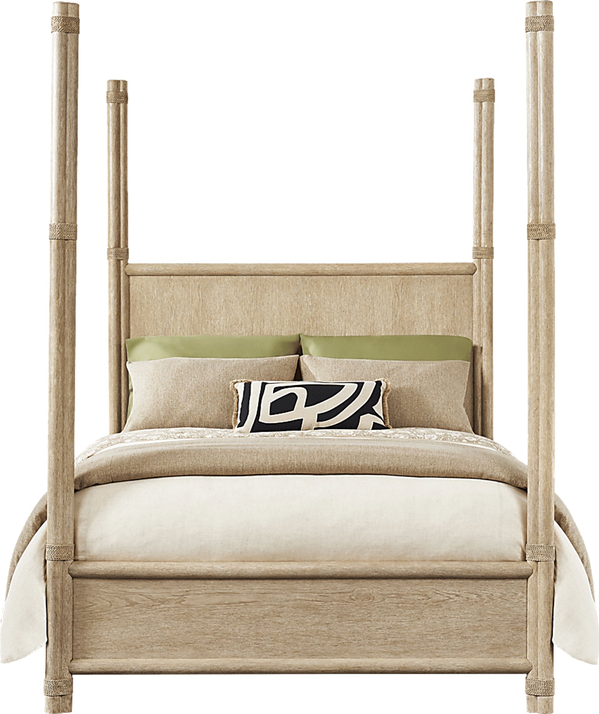 Vineyard Estates Natural 5 Pc Queen Poster Bedroom - Image 2