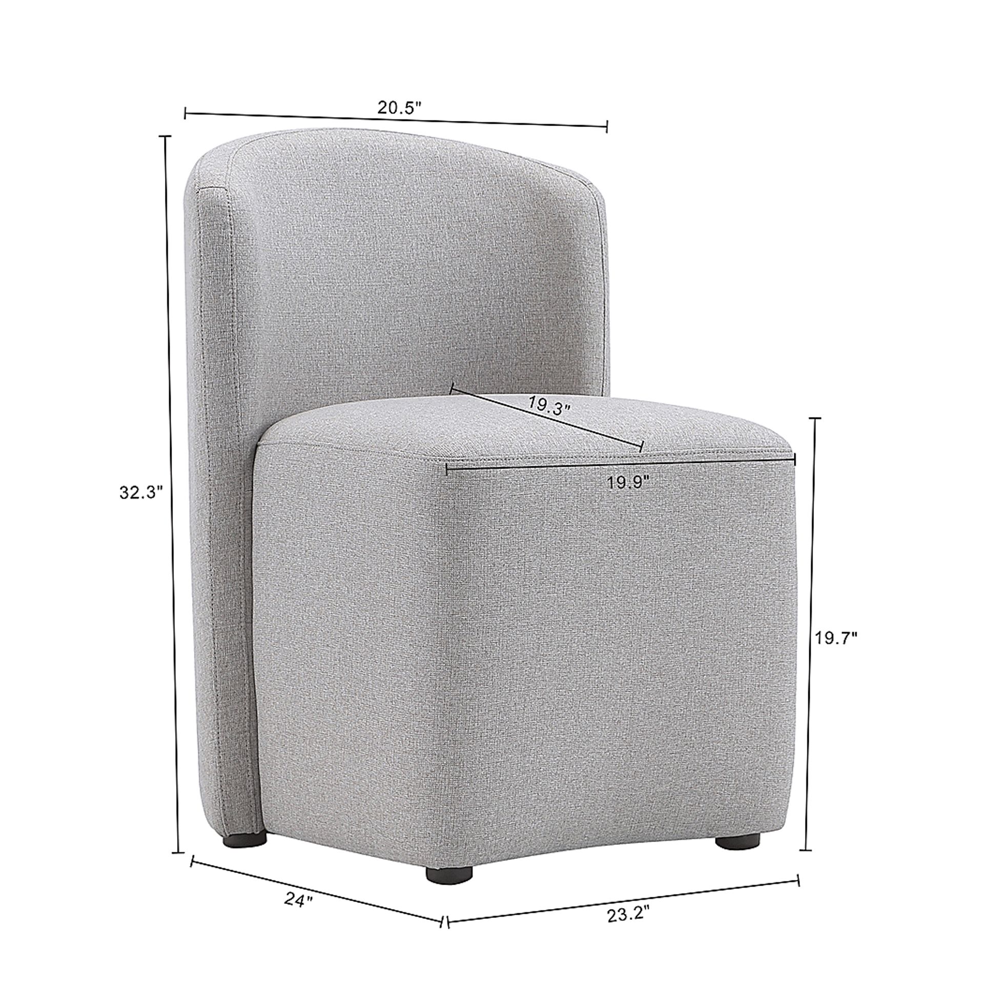 Vingia Gray Side Chair - Image 6