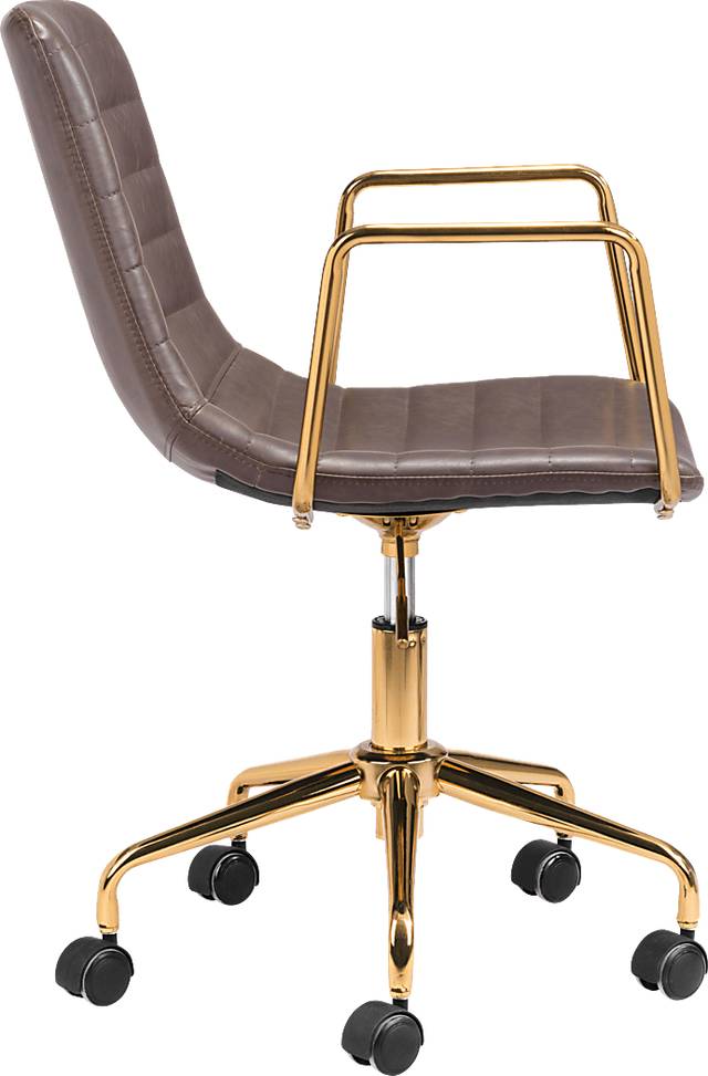 Vinicolla Brown Office Chair - Thumbnail - Image 2