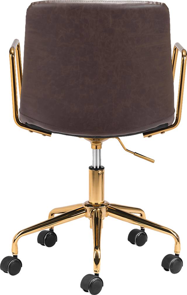 Vinicolla Brown Office Chair - Thumbnail - Image 4