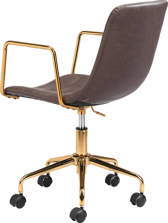 Vinicolla Brown Office Chair - Thumbnail - Image 5