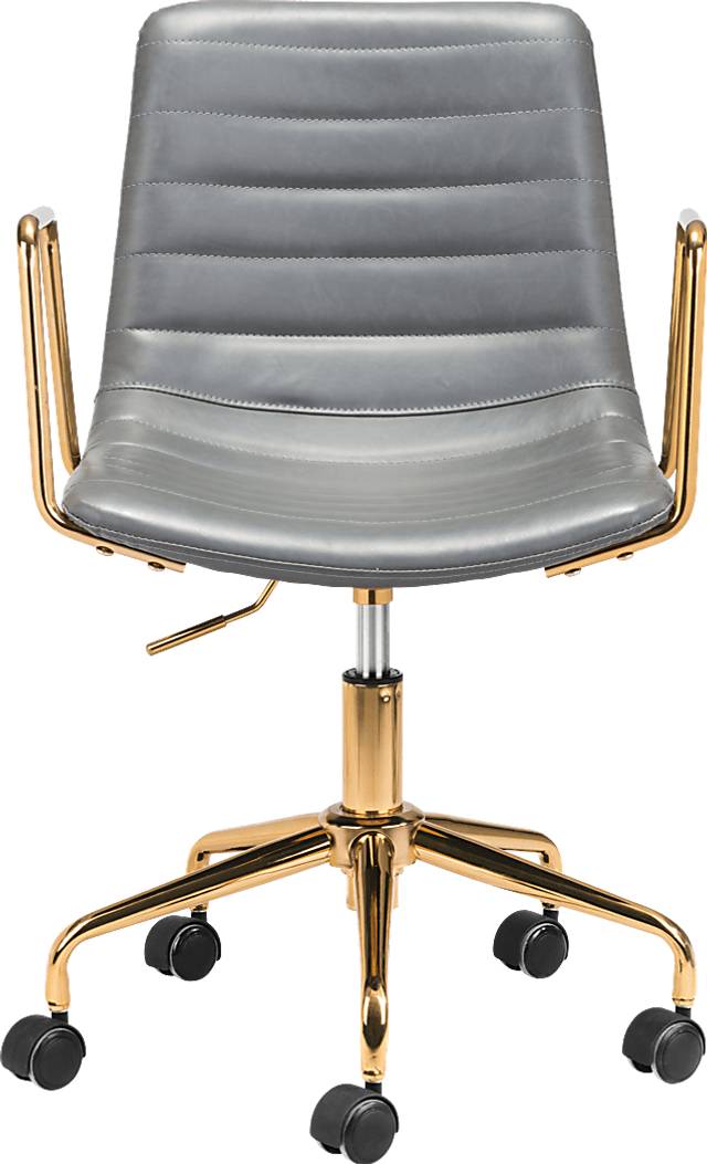 Vinicolla Gray Office Chair - Thumbnail - Image 3