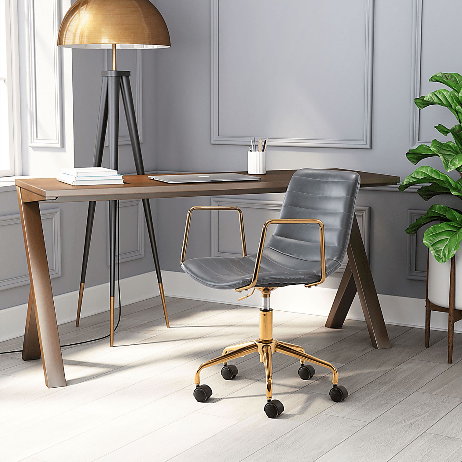 Vinicolla Gray Office Chair - Image 6