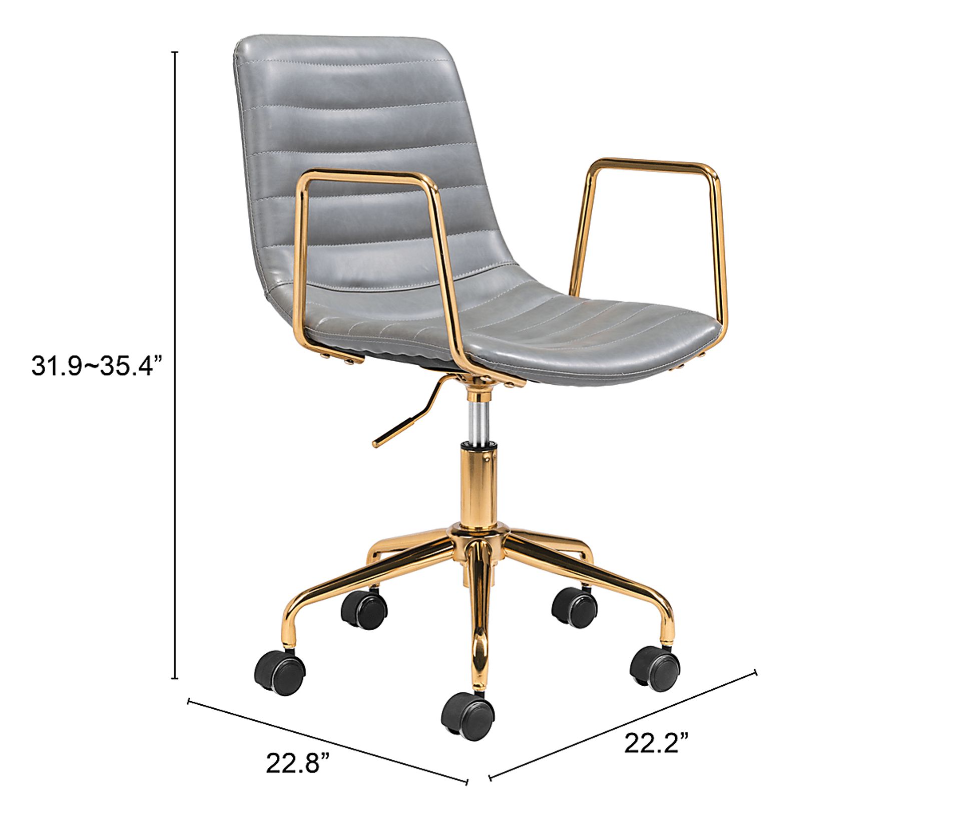 Vinicolla Gray Office Chair - Image 7
