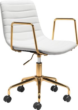 Vinicolla White Office Chair