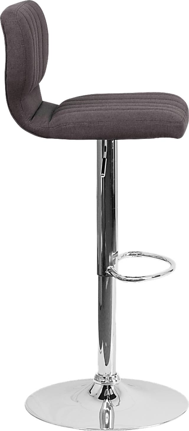 Vinnie Charcoal Adjustable Swivel Barstool - Thumbnail - Image 2