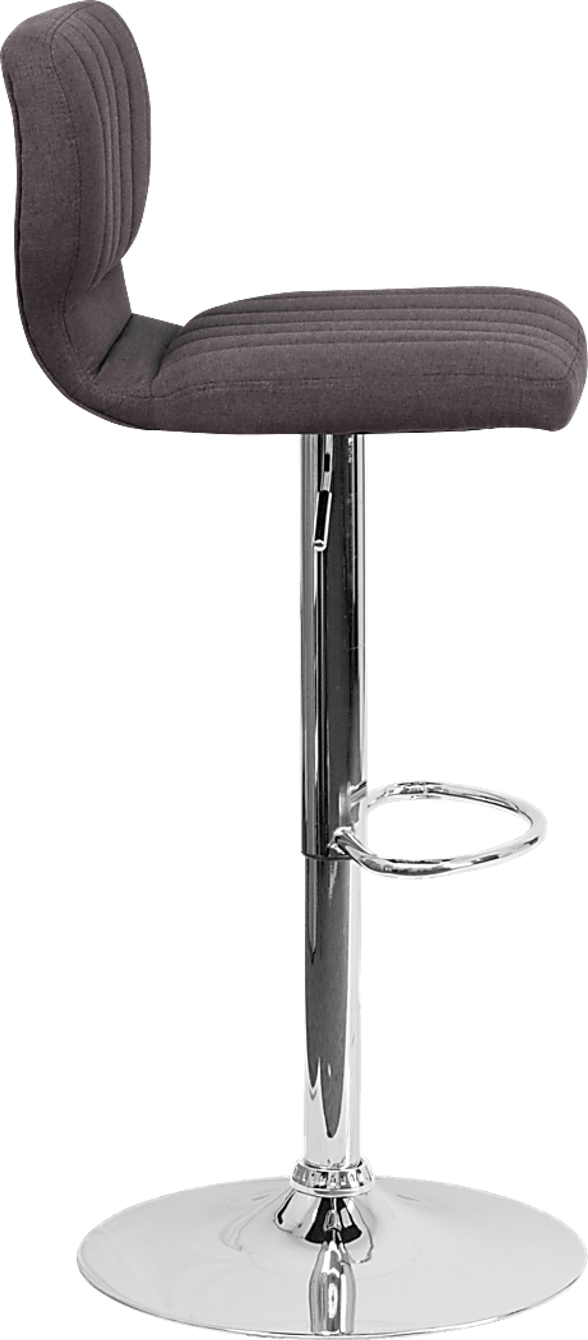 Vinnie Charcoal Adjustable Swivel Barstool - Image 2