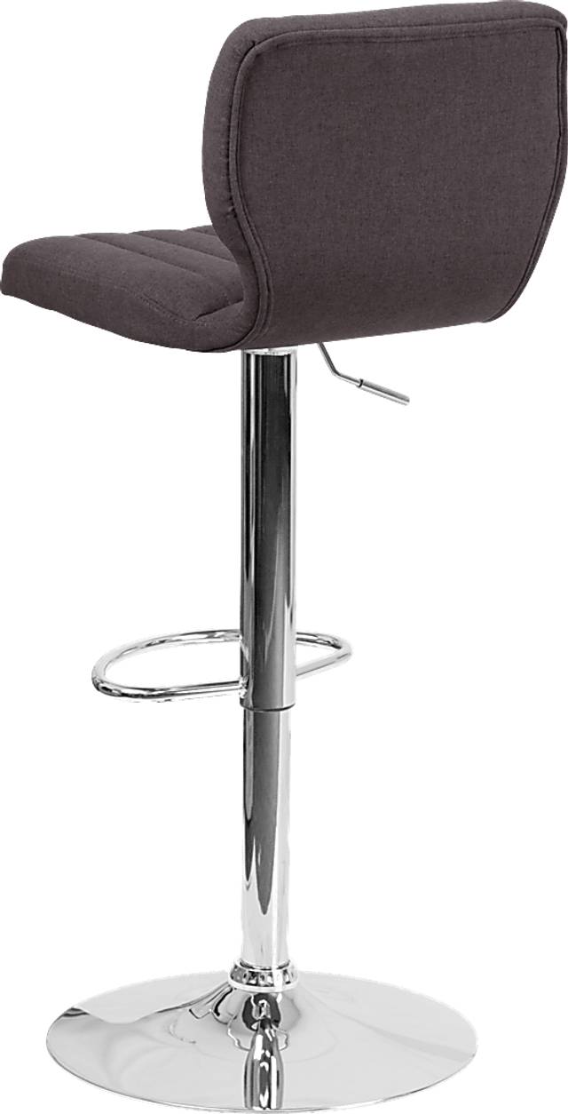 Vinnie Charcoal Adjustable Swivel Barstool - Thumbnail - Image 3