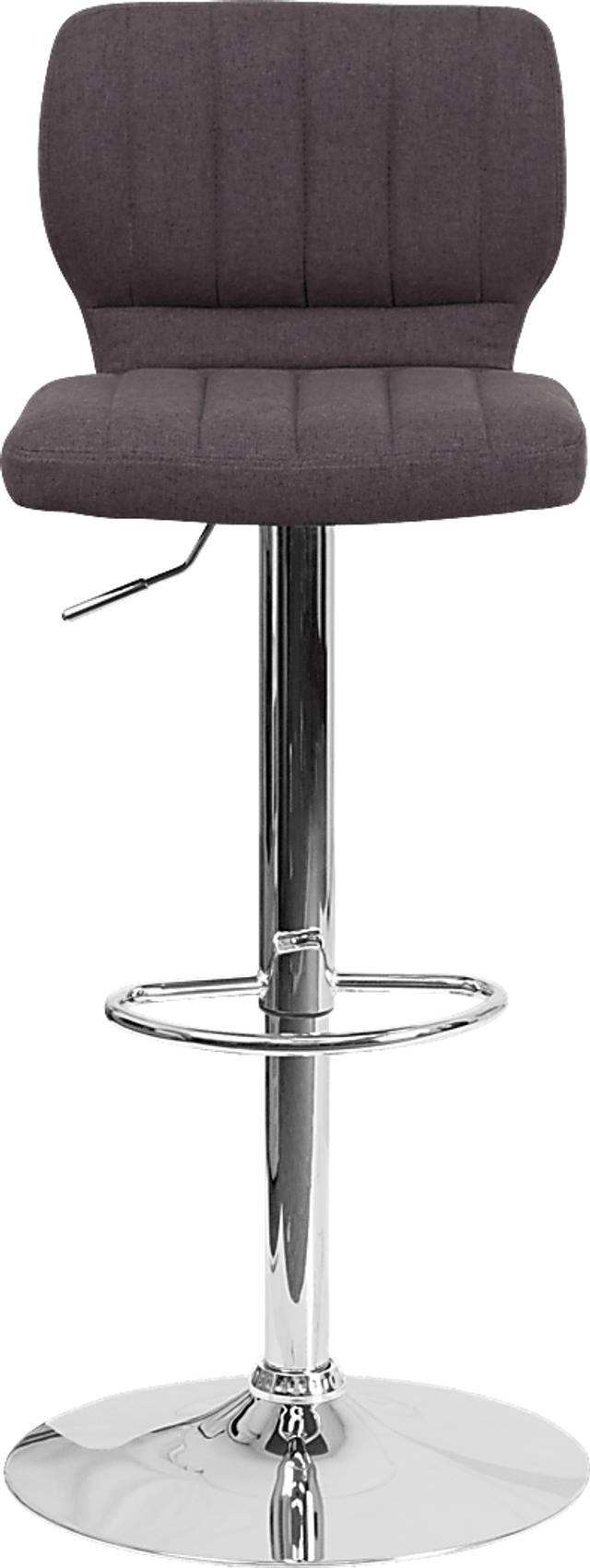 Vinnie Charcoal Adjustable Swivel Barstool - Thumbnail - Image 4