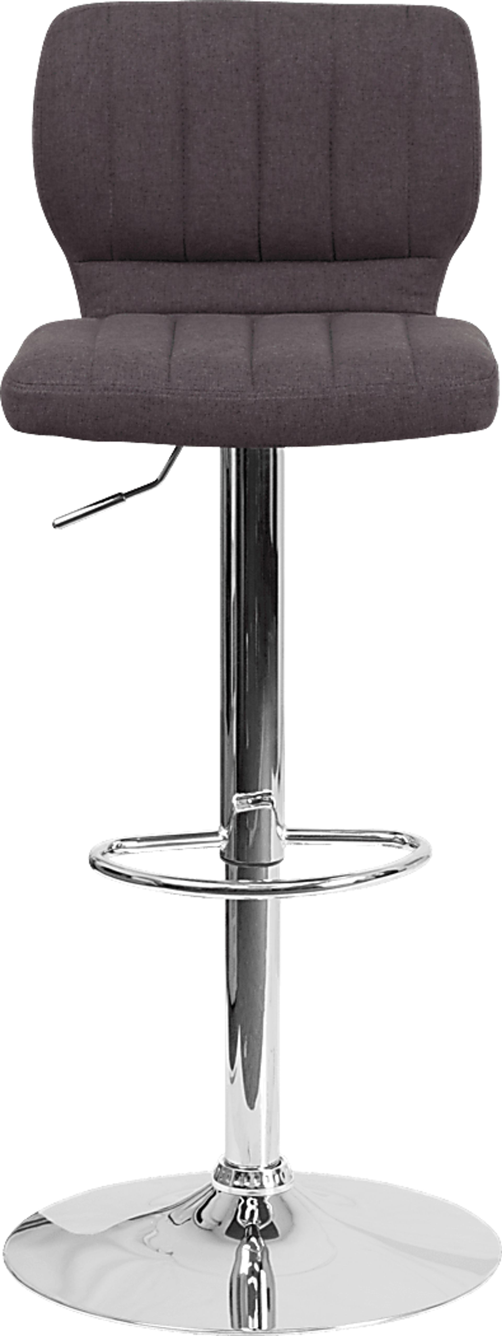 Vinnie Charcoal Adjustable Swivel Barstool - Image 4