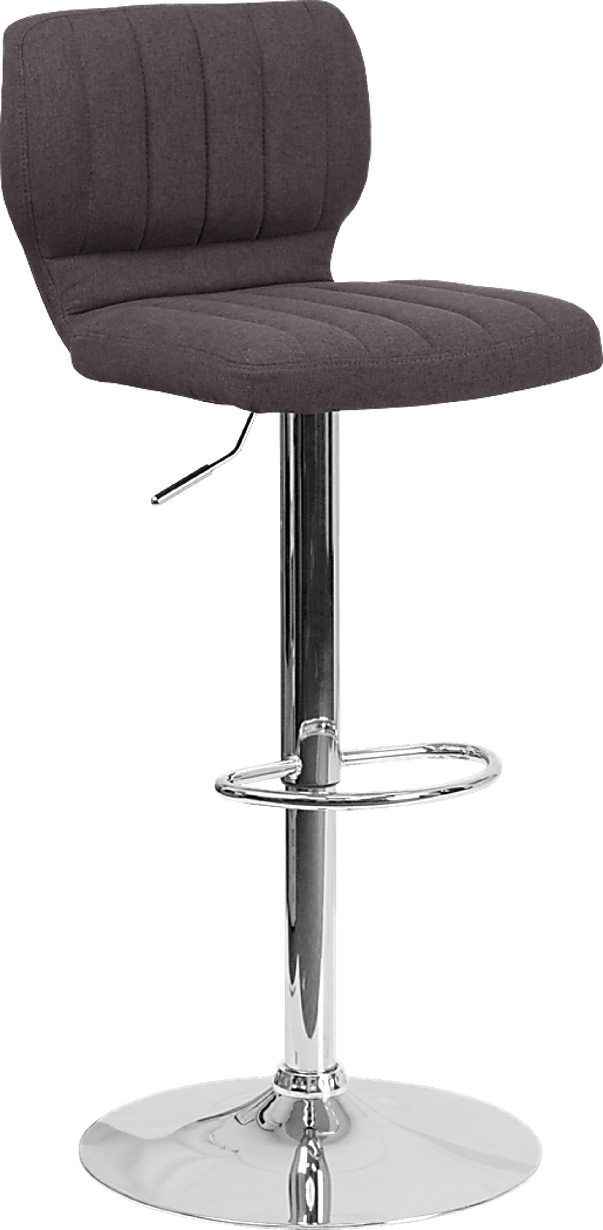 Vinnie Charcoal Adjustable Swivel Barstool - Image 1