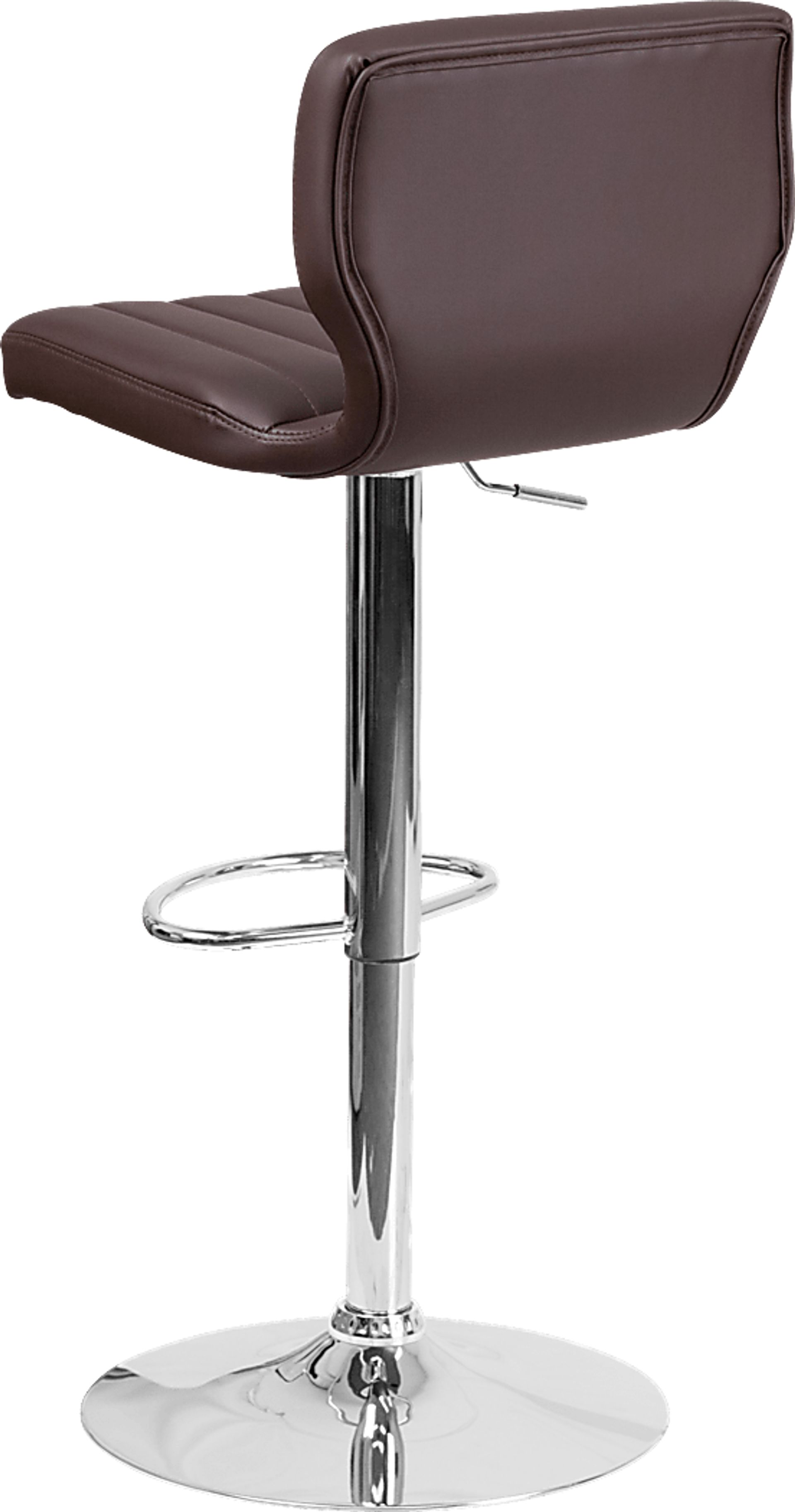 Vinnie Chocolate Adjustable Swivel Barstool - Image 3
