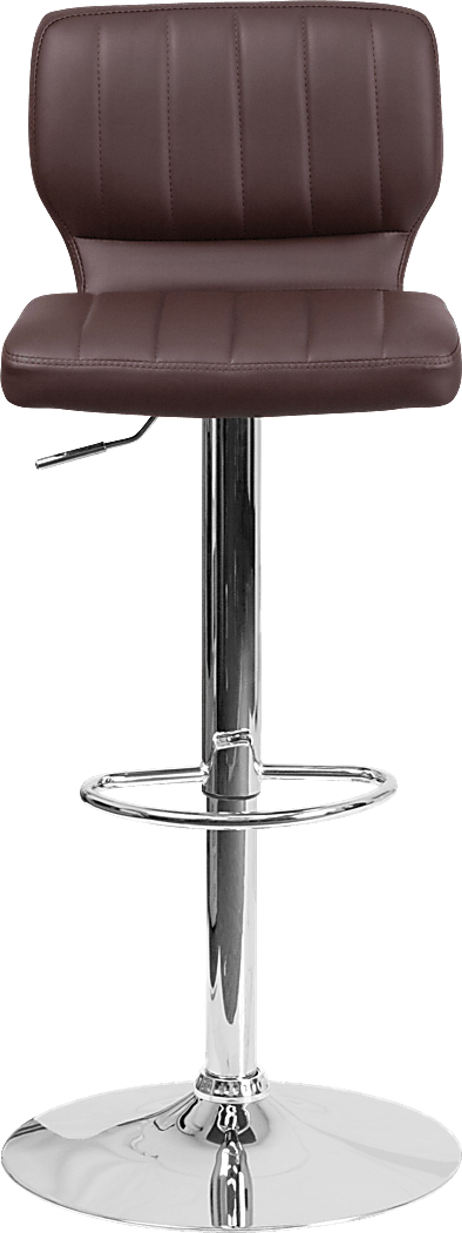 Vinnie Chocolate Adjustable Swivel Barstool - Image 4