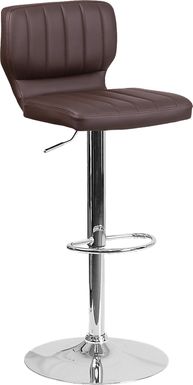 Vinnie Chocolate Adjustable Swivel Barstool