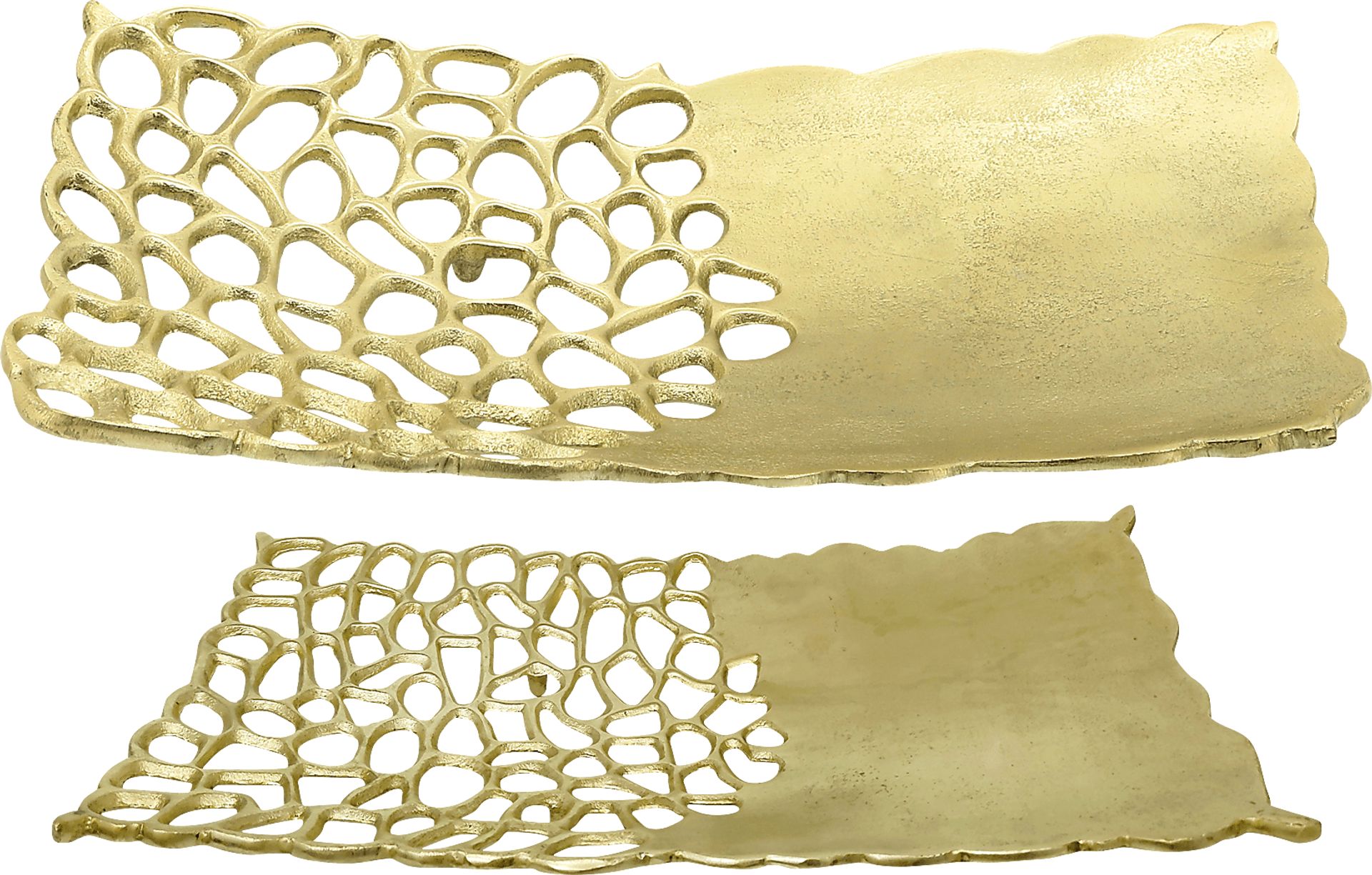 Vinnturi Gold Tray, Set of 2 - Image 1