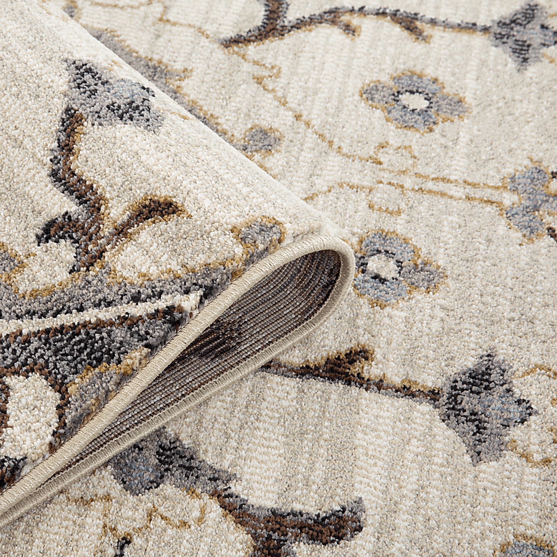 Vinrue Ivory/Blue 5'3 x 7'6 Rug - Image 4