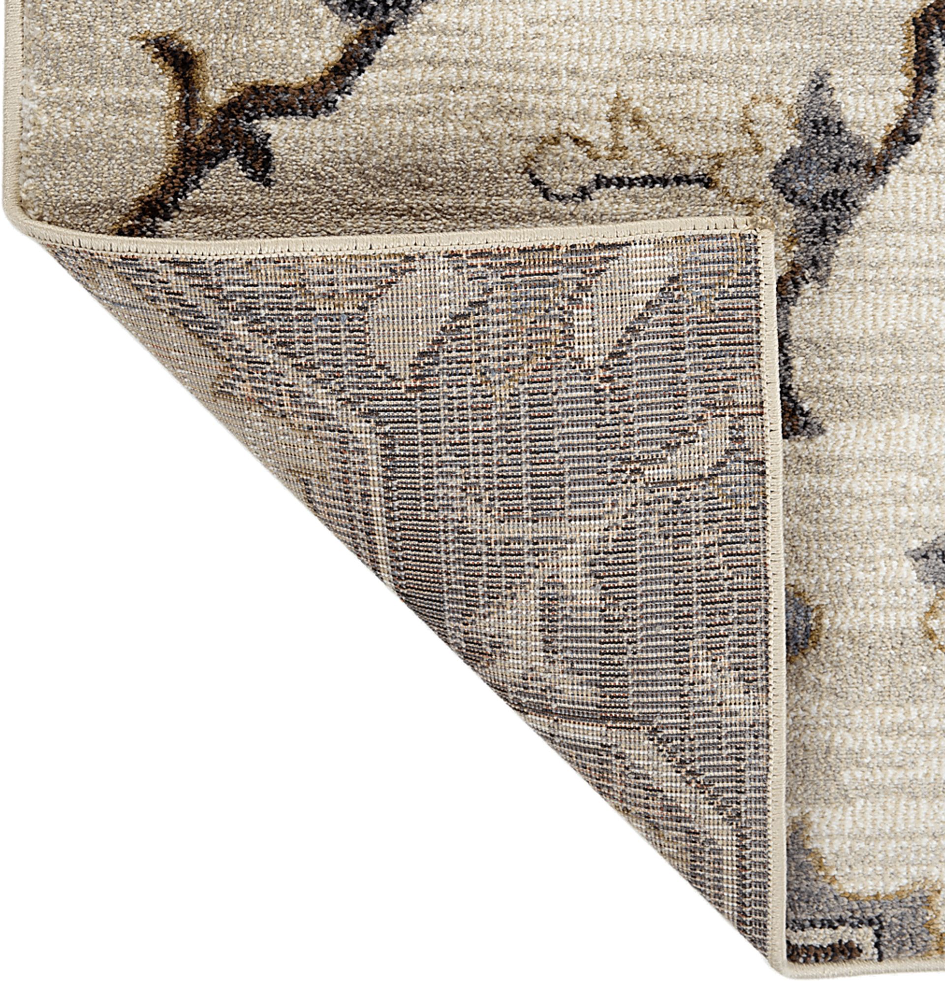 Vinrue Ivory/Blue 5'3 x 7'6 Rug - Image 10