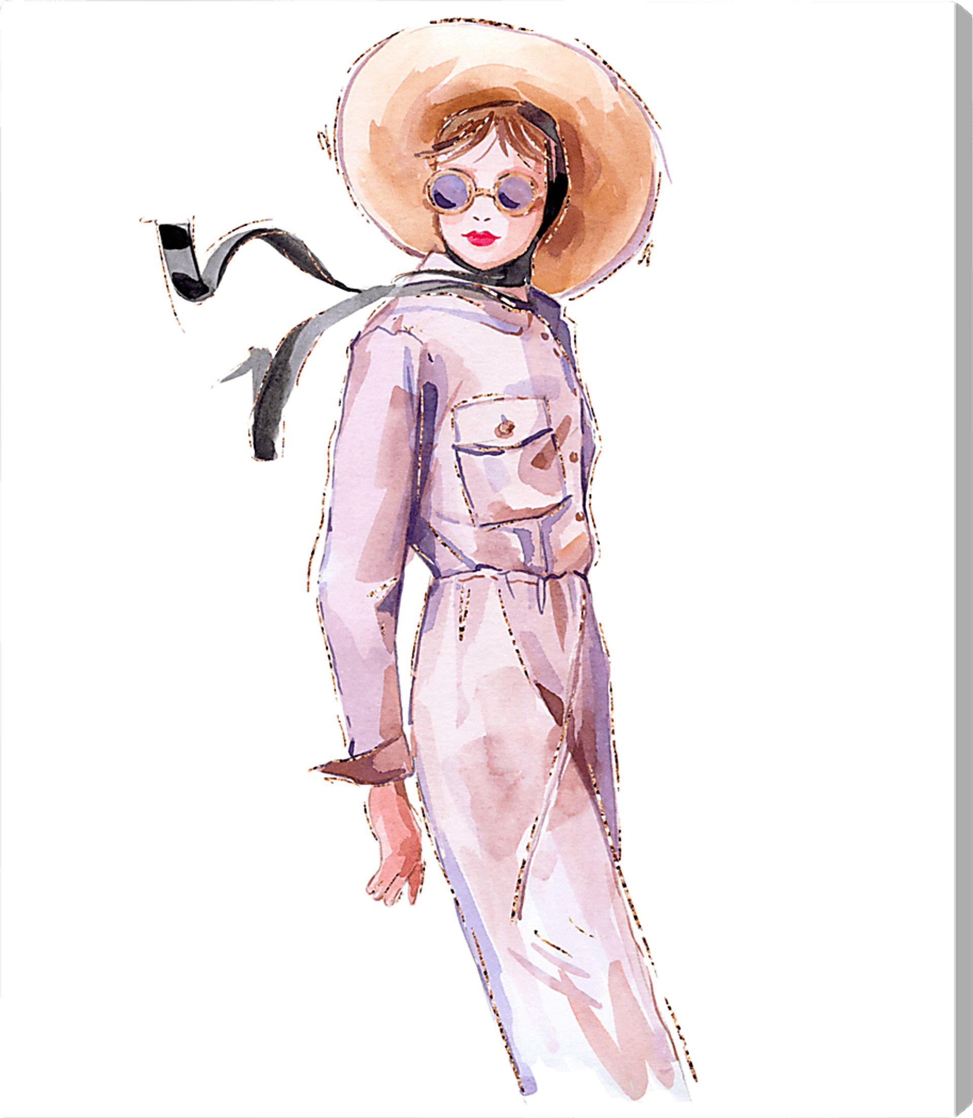 Vintage Glam White Artwork - Image 1