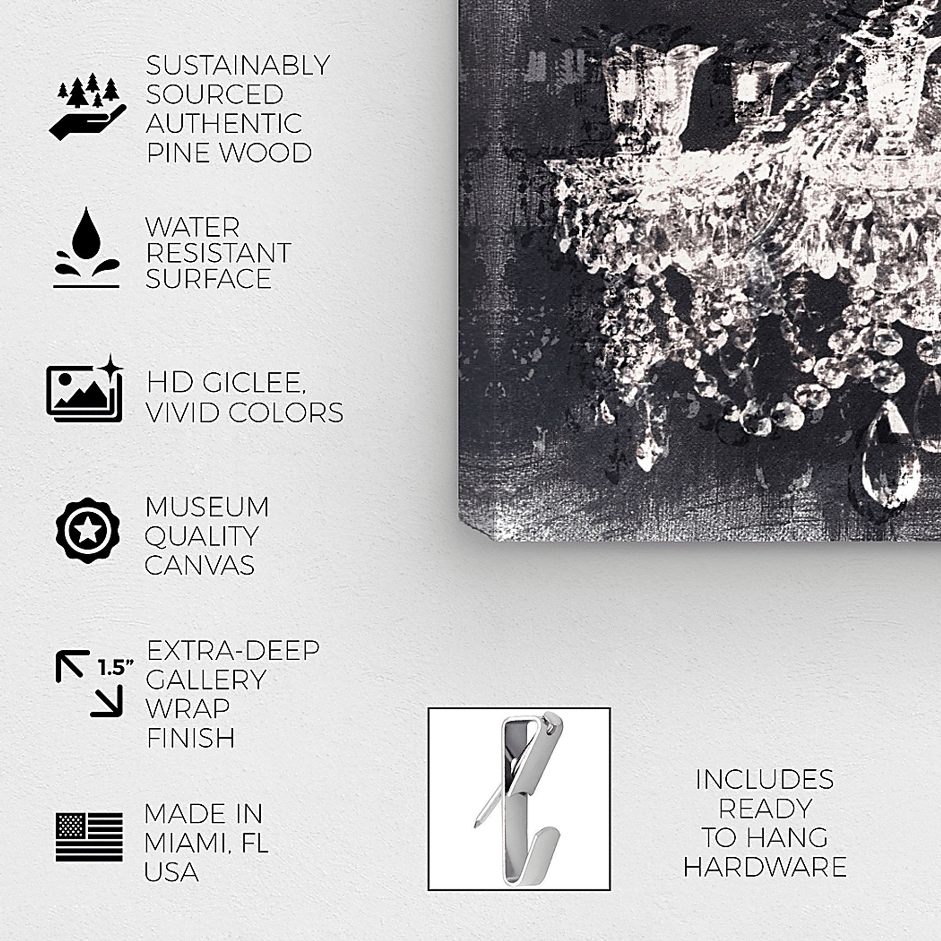 Vintage Gleam White Artwork - Image 4