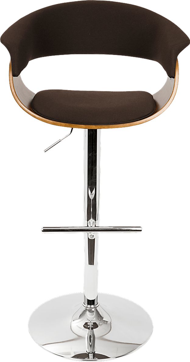 Vintage Mod Espresso Adjustable Barstool Rooms To Go