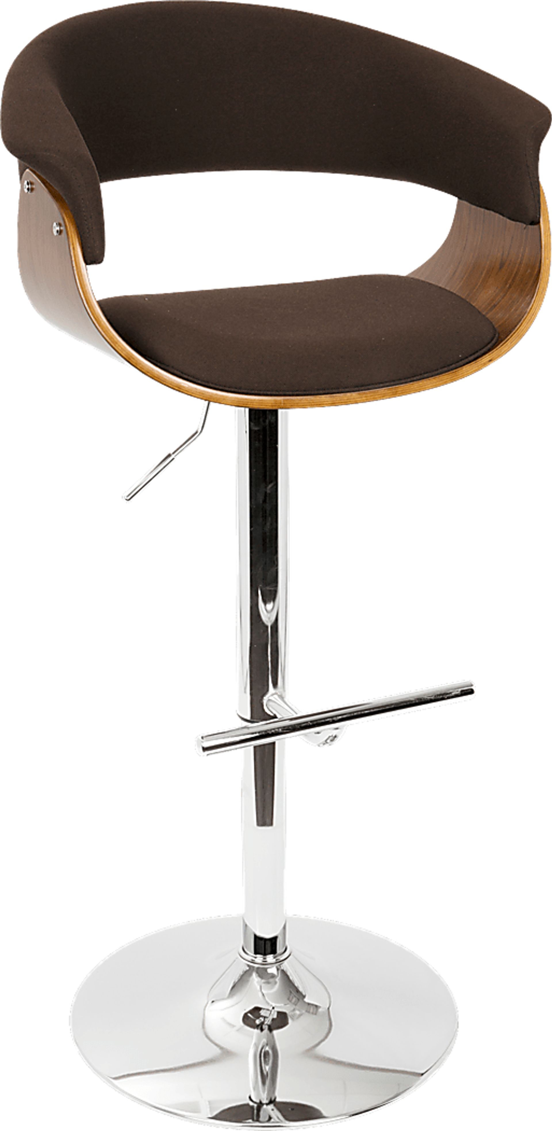 Vintage Mod Espresso Adjustable Barstool - Image 1