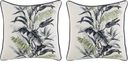 Vintage Tropical Green Indoor/Outdoor Accent Pillow, Set of 2