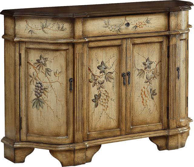 Vintage Vineyard Beige Accent Credenza - Thumbnail - Image 2