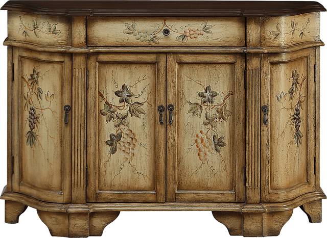 Vintage Vineyard Beige Accent Credenza - Thumbnail - Image 1
