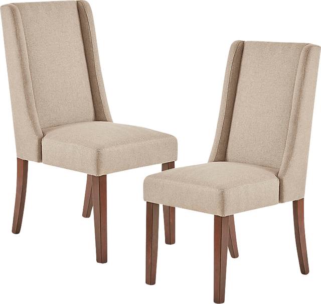 Vinvale Taupe Side Chair, Set of 2 - Thumbnail - Image 1