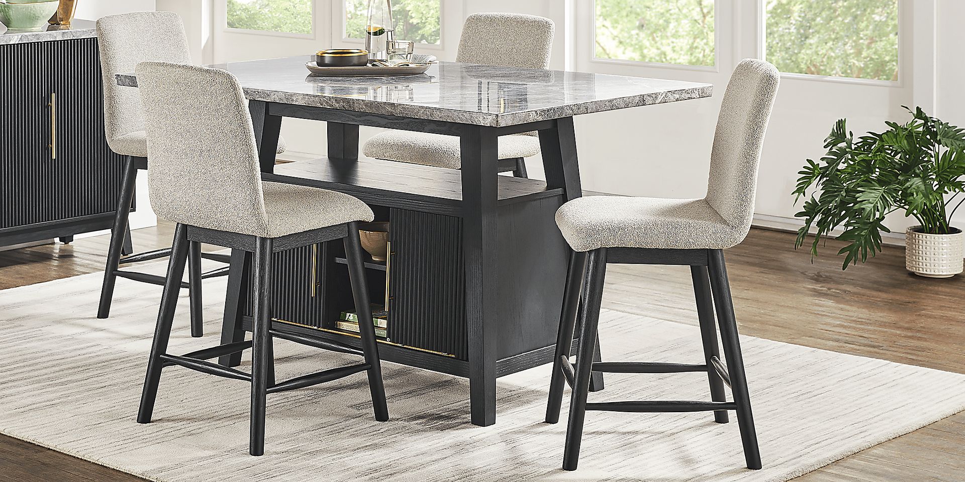 Viola Black Counter Height Stool - Image 2