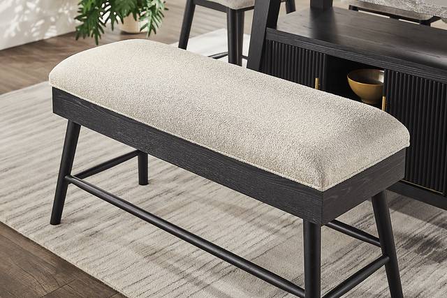 Viola Black Counter Height Storage Bench - Thumbnail - Image 3