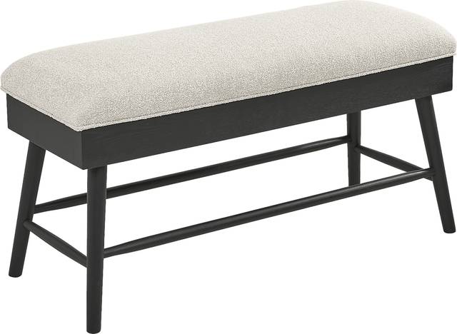 Viola Black Counter Height Storage Bench - Thumbnail - Image 1