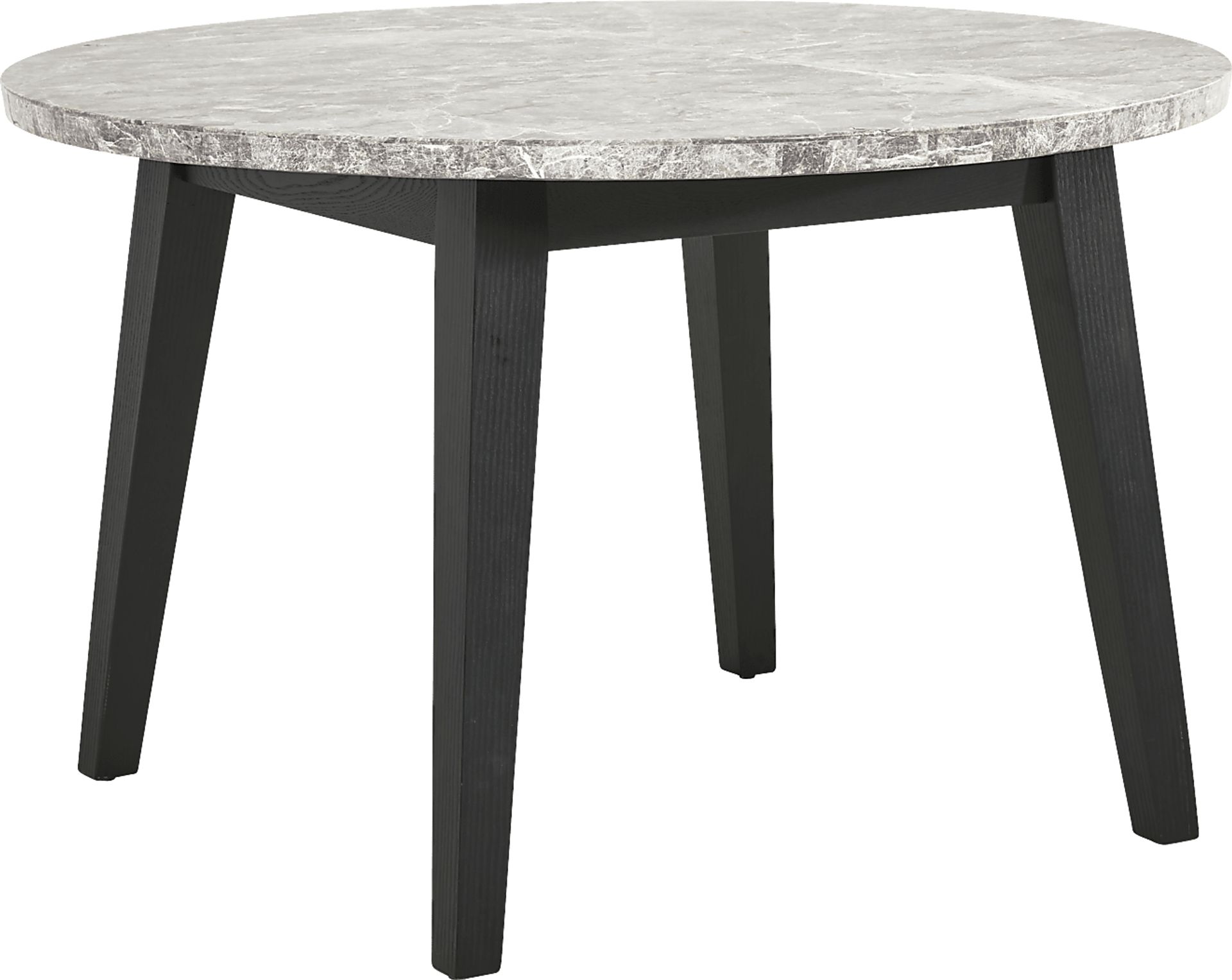 Viola Black 5 Pc Round Marble Top Dining Room - Image 2