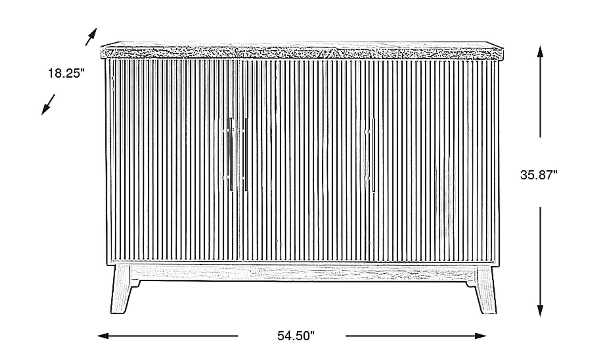 Dimension Image. Please refer to the Dimension Tab on this page for dimension details.