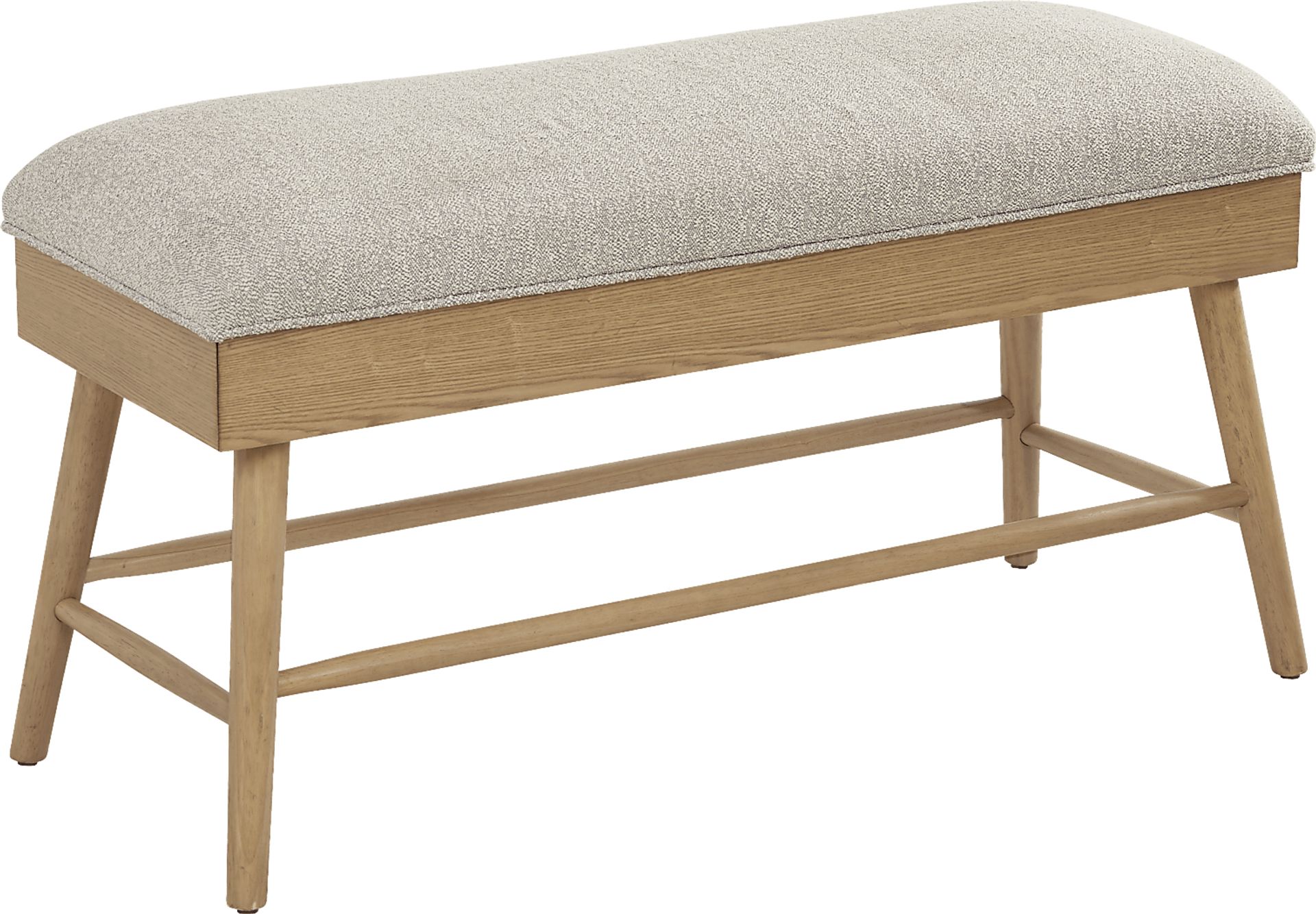 Viola Light Oak Finish Counter Height Storage Bench - Image 1