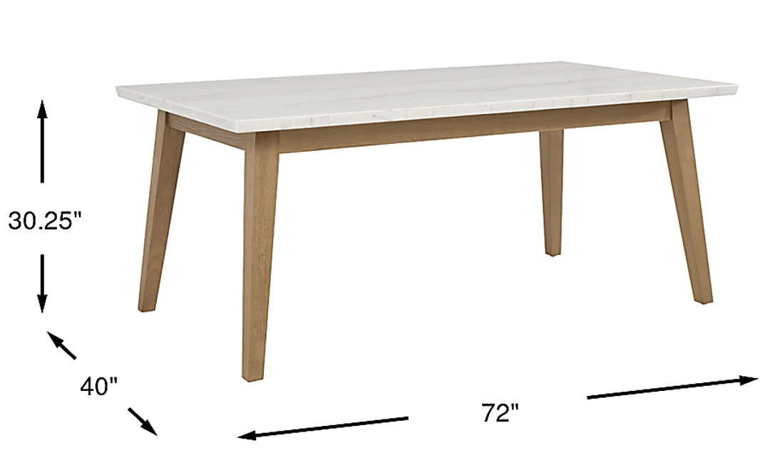 Viola Natural Marble Top Dining Table