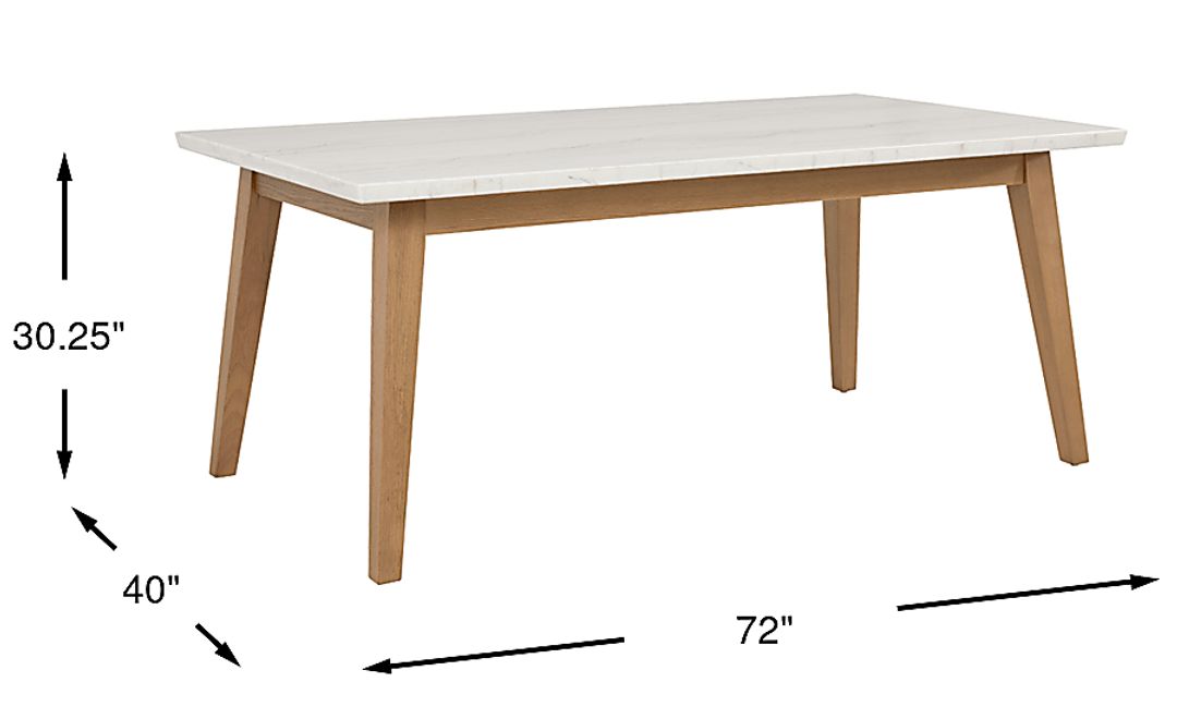 Viola Natural Marble Top Dining Table