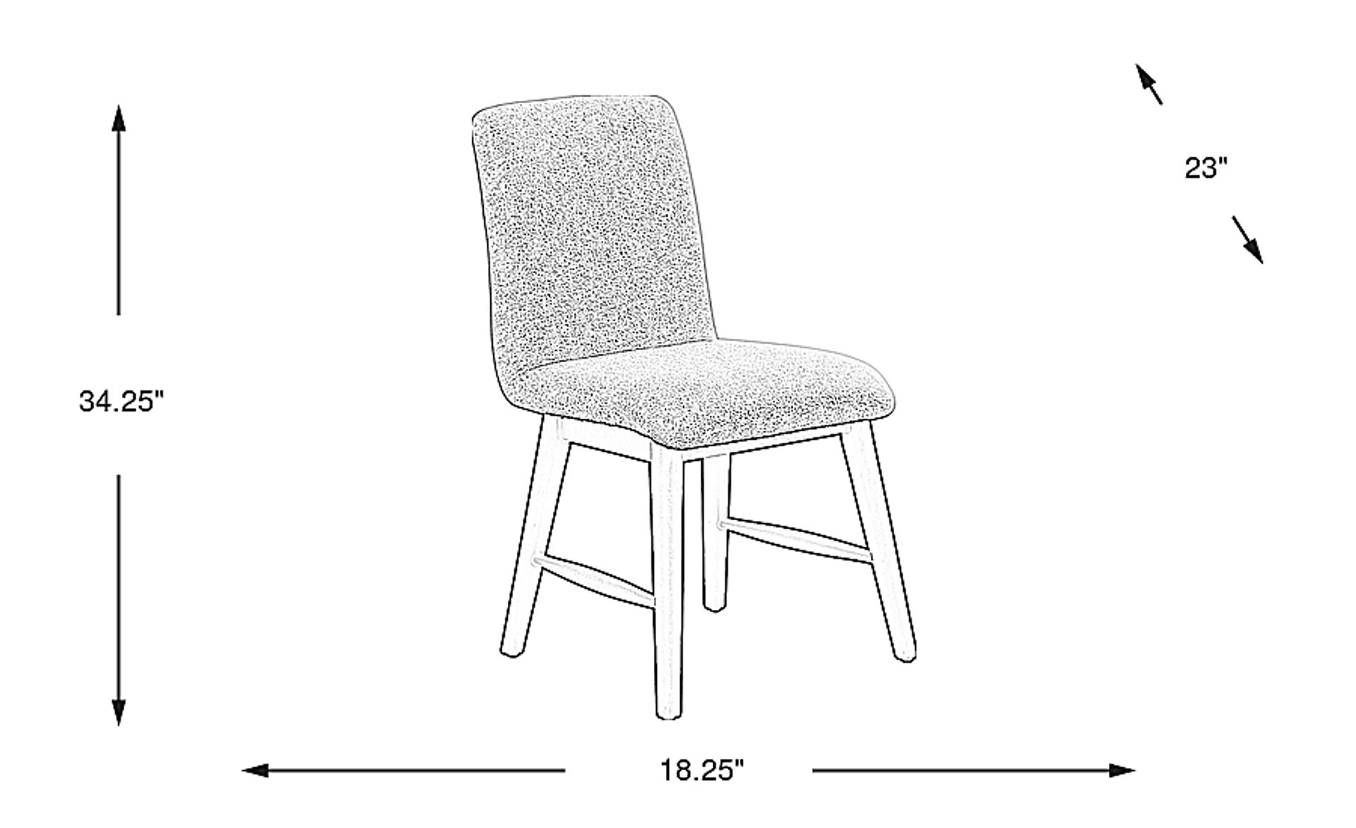 Dimension Image. Please refer to the Dimension Tab on this page for dimension details.