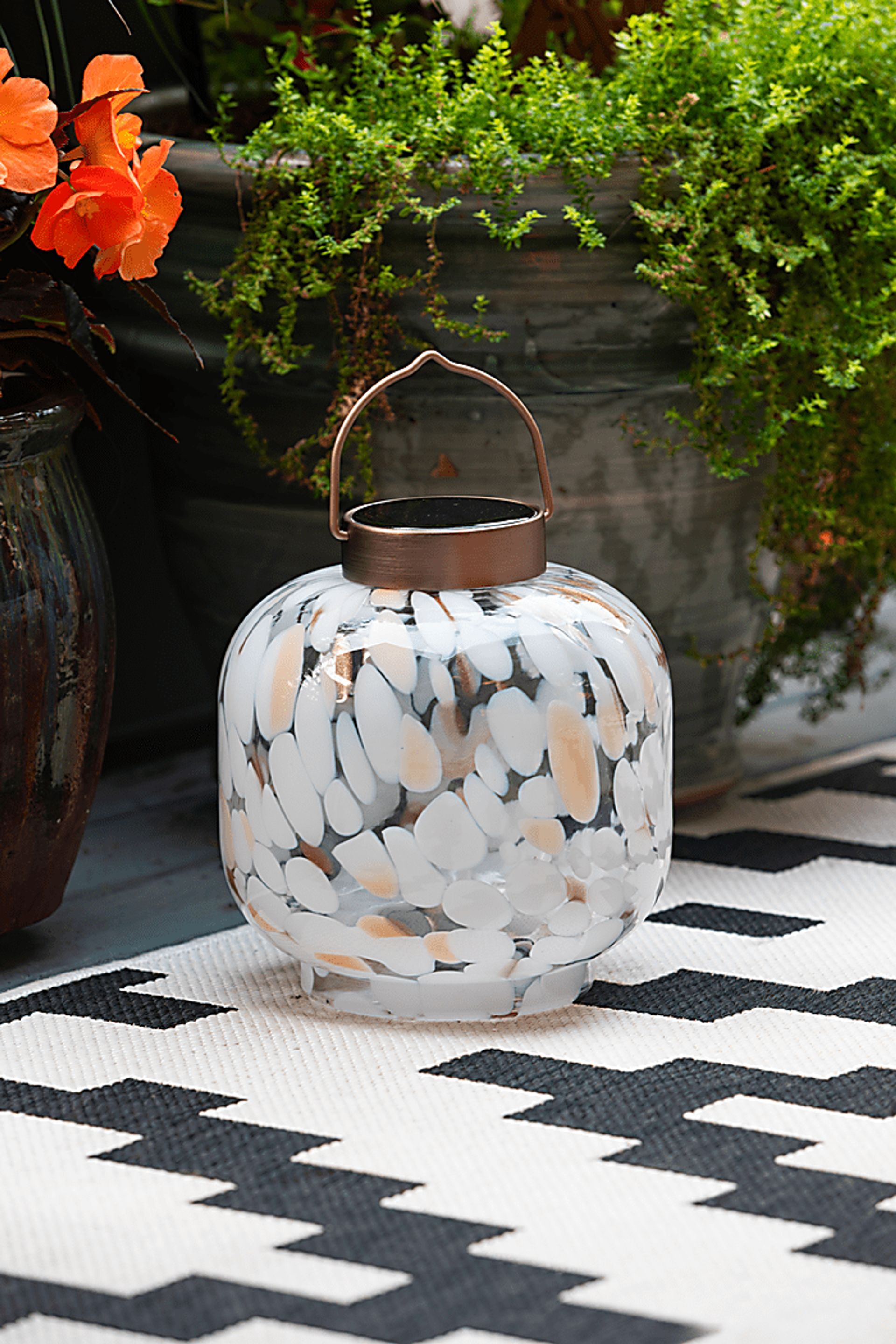 Virela White Outdoor Lantern - Image 5