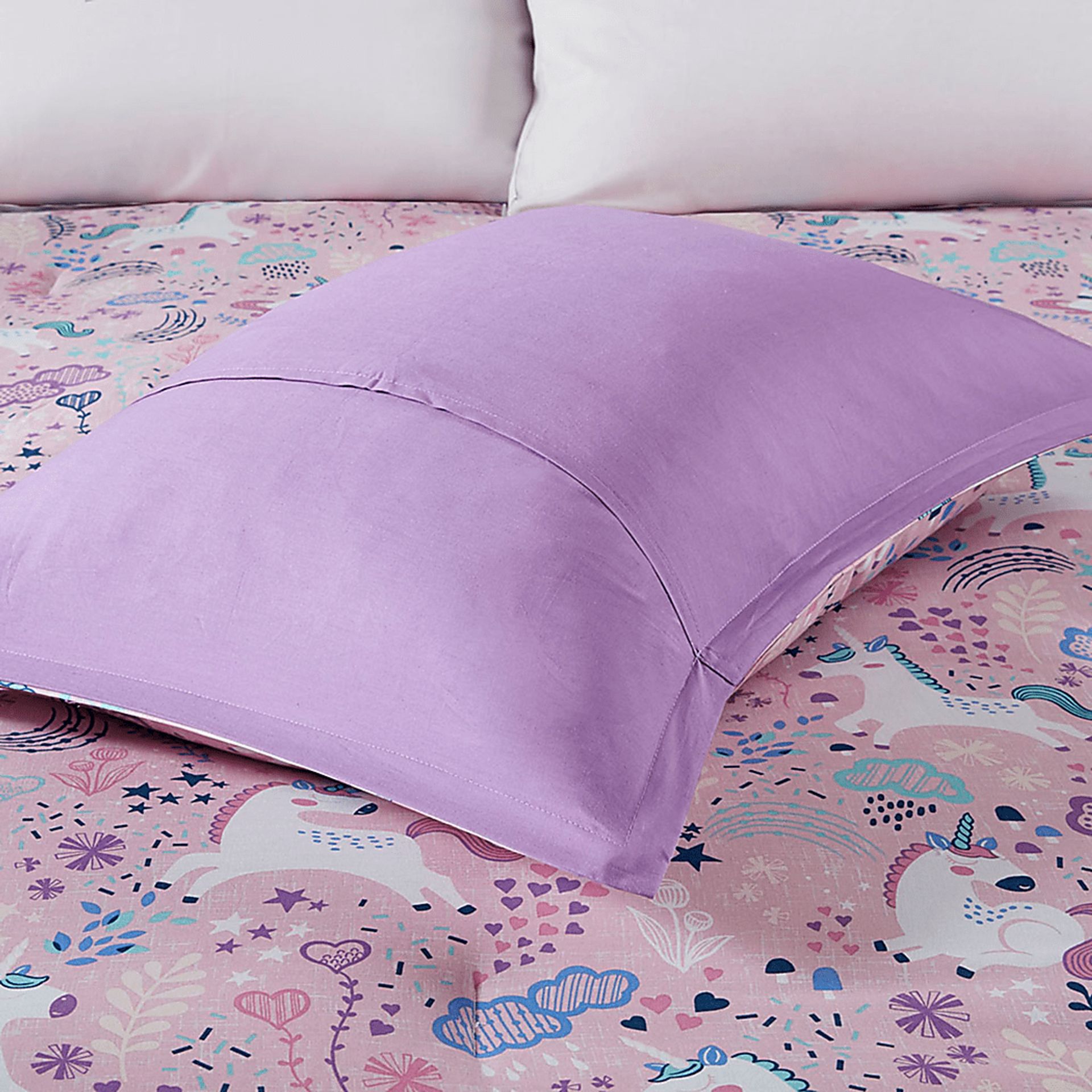 Vireo Pink Twin Comforter Set - Image 5