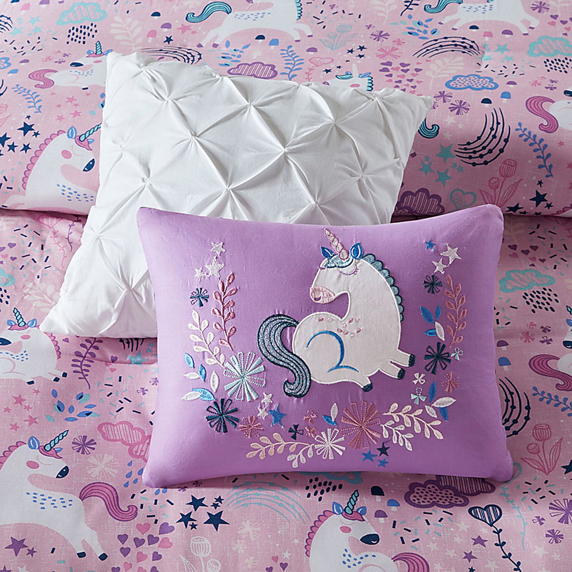 Vireo Pink Twin Comforter Set - Image 7