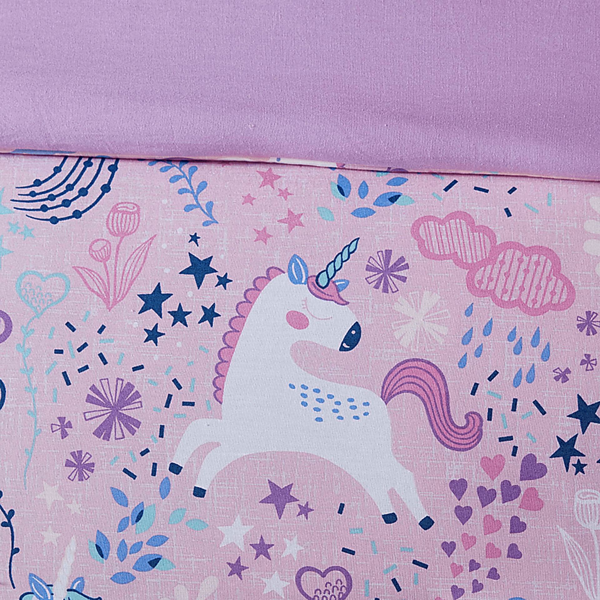 Vireo Pink Twin Comforter Set - Image 8