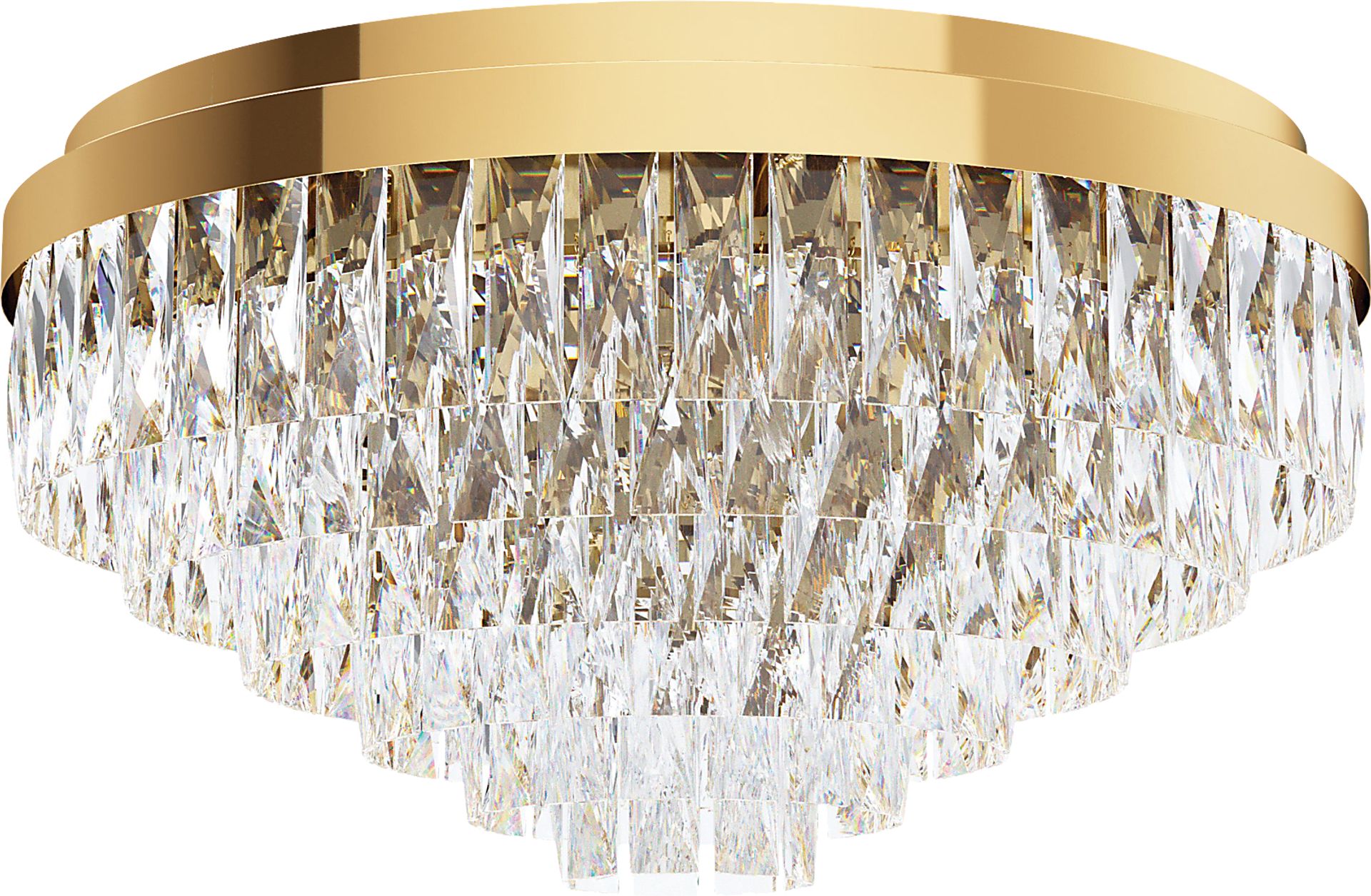 Virgil Sea Gold Flush Mount - Image 1