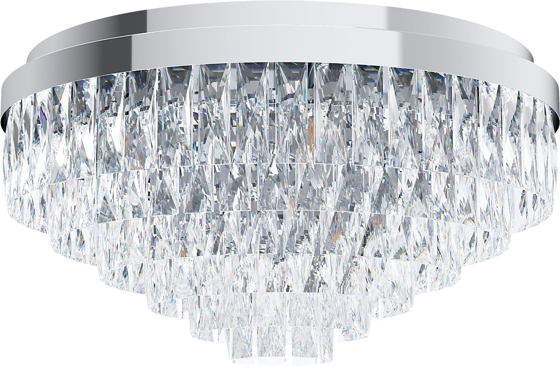 Virgil Sea Silver Flush Mount - Image 1