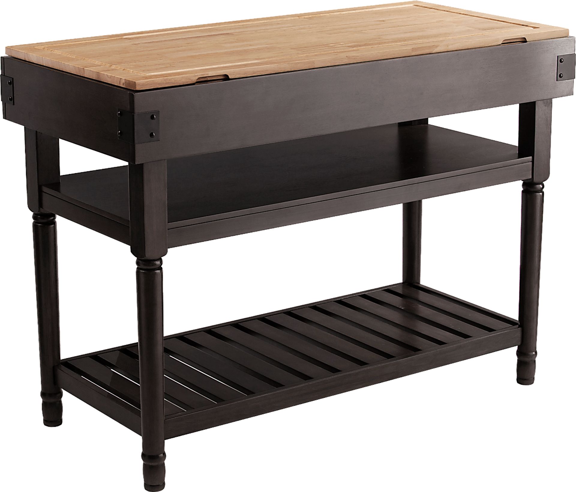 Virginanna Natural Kitchen Island - Image 1