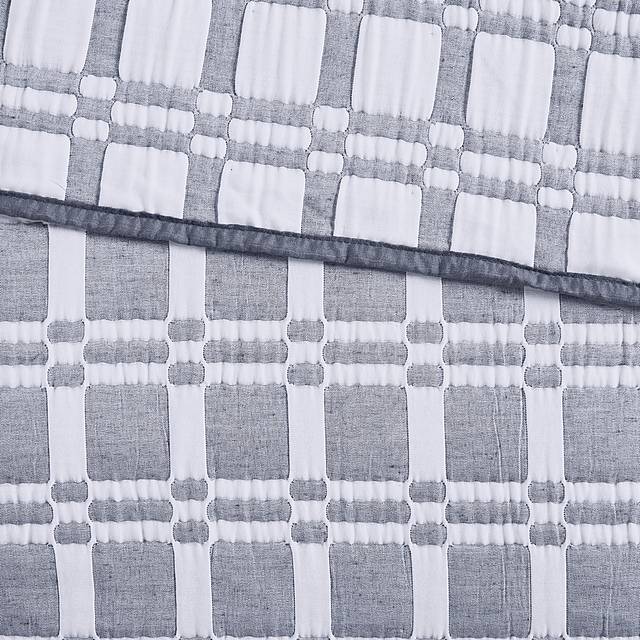 Viriole Gray 3 Pc King/California King Coverlet Set - Thumbnail - Image 9