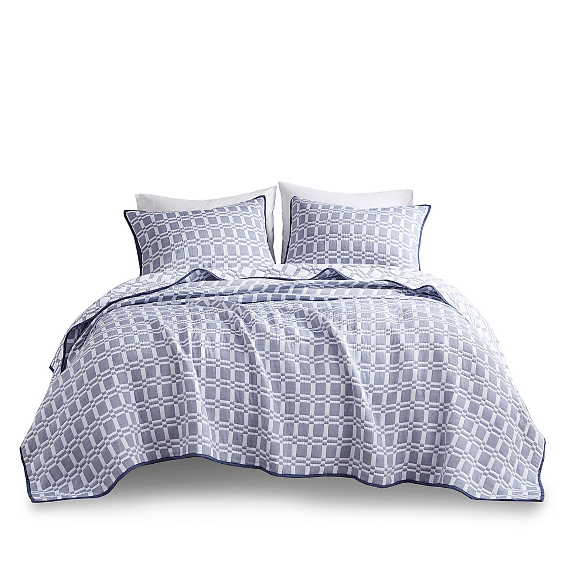 Viriole Indigo 3 Pc King/California King Coverlet Set - Image 5