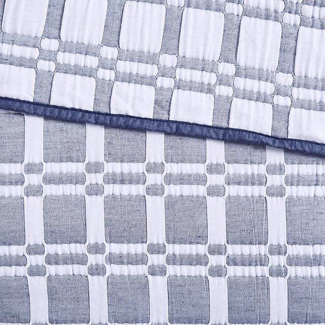 Viriole Indigo 3 Pc King/California King Coverlet Set - Thumbnail - Image 10
