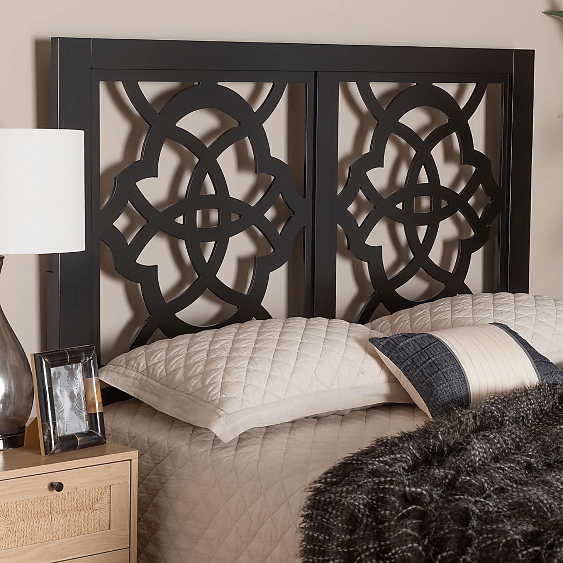 Virlilia Espresso Brown Queen Headboard - Image 2