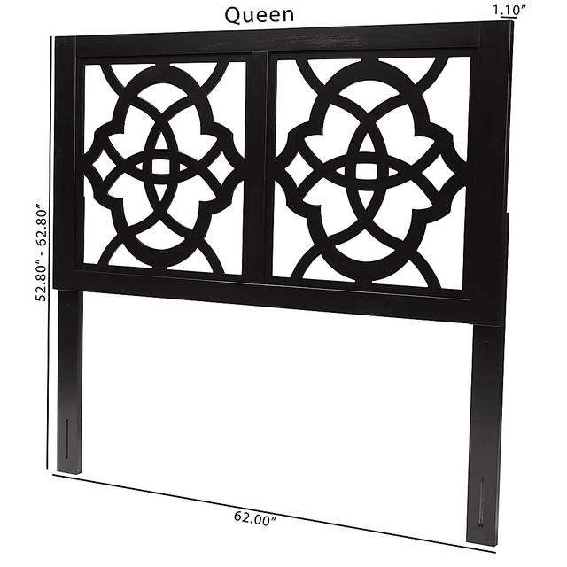 Virlilia Espresso Brown Queen Headboard - Thumbnail - Image 6